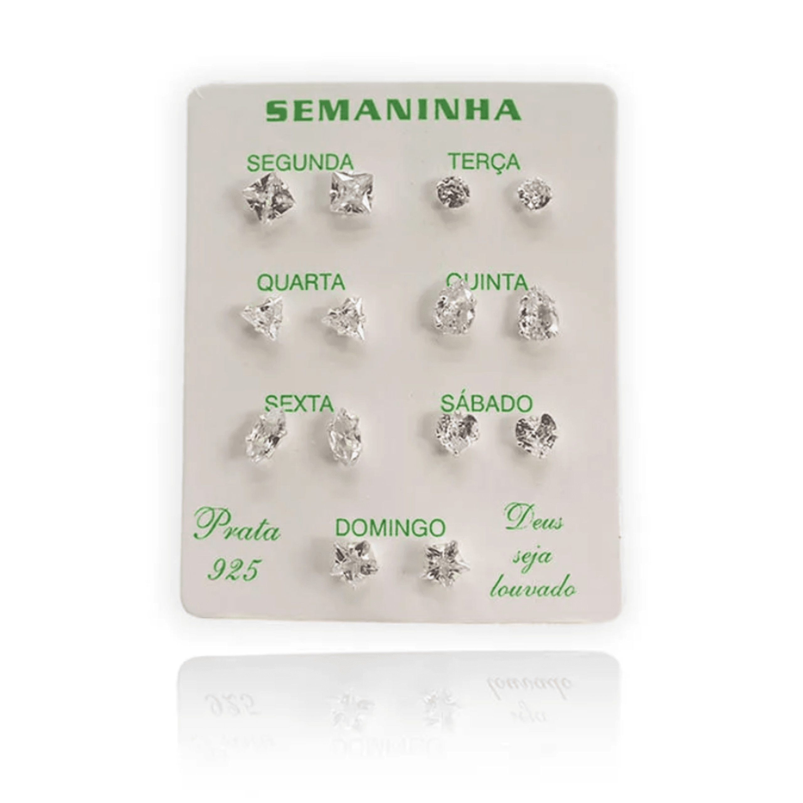 KIT SEMANINHA 11 /PRATA 925 | Brincos