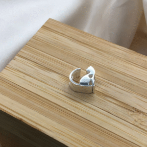 Berloque de prata 925 gato com coração