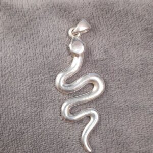 Pingente de prata 925 cobra