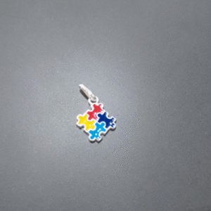 Pingente de prata 925 Quebra Cabeça Simbolo Autismo