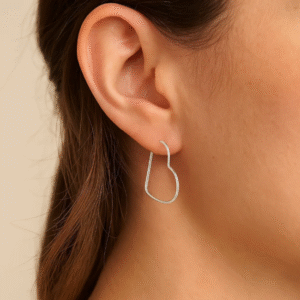 Argolas pequenas de prata 925 coração fio redondo