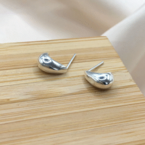 Brinco de prata 925 gota lisa