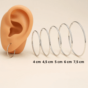 Argolas grandes de prata 925 redonda fio quadrado | Brincos