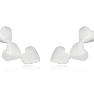 Brinco de prata 925 3 corações | Brincos