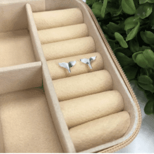 Brinco de prata 925 cauda de sereia | Brincos