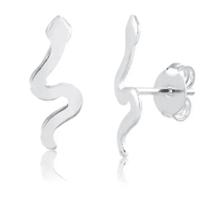 Brinco de prata 925 cobra | Brincos