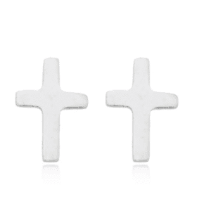 Brinco de prata 925 cruz | Brincos