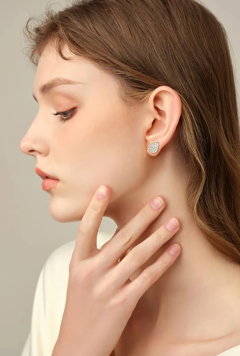 Brinco de prata 925 Gota zicornia | Brincos