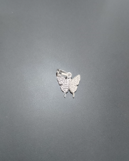 Pingente de prata 925 borboleta cravejada m | Pingentes