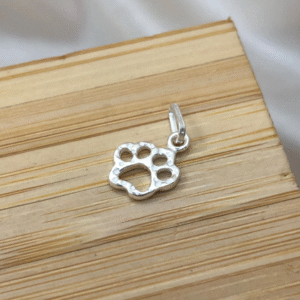 Pingente de prata 925 patinha de cachorro | Pingentes