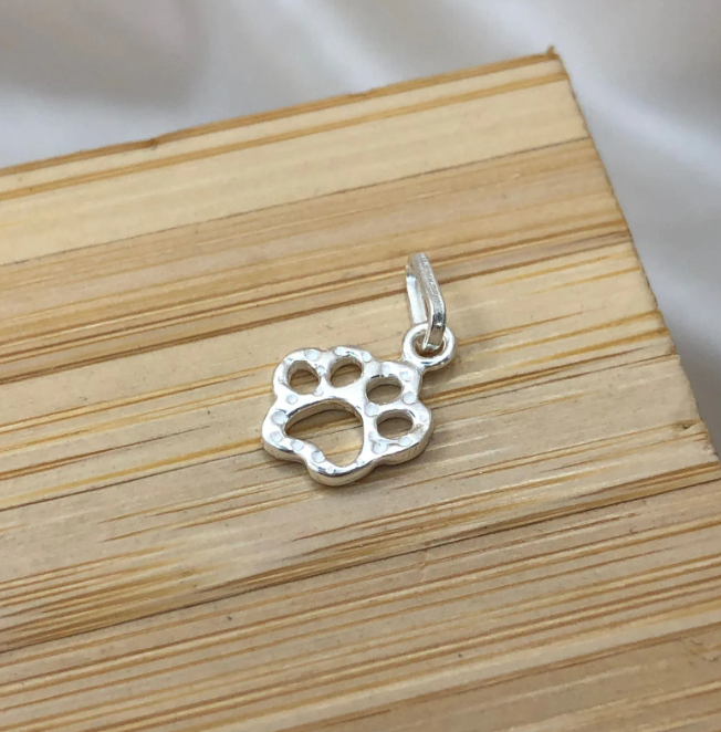 Pingente de prata 925 patinha de cachorro | Pingentes
