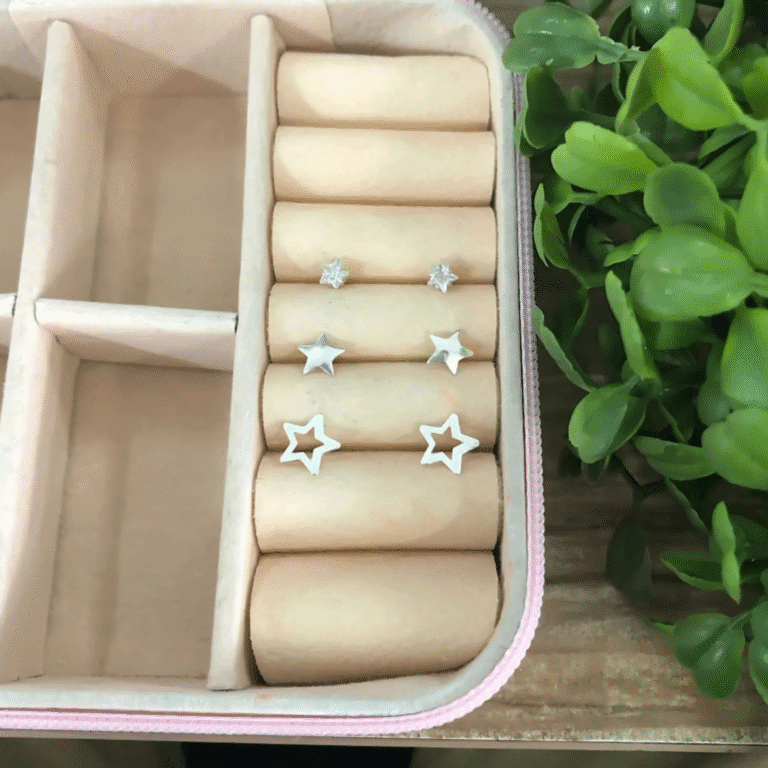 Trio de brincos de prata 925 estrela – 3 tamanhos | Brincos