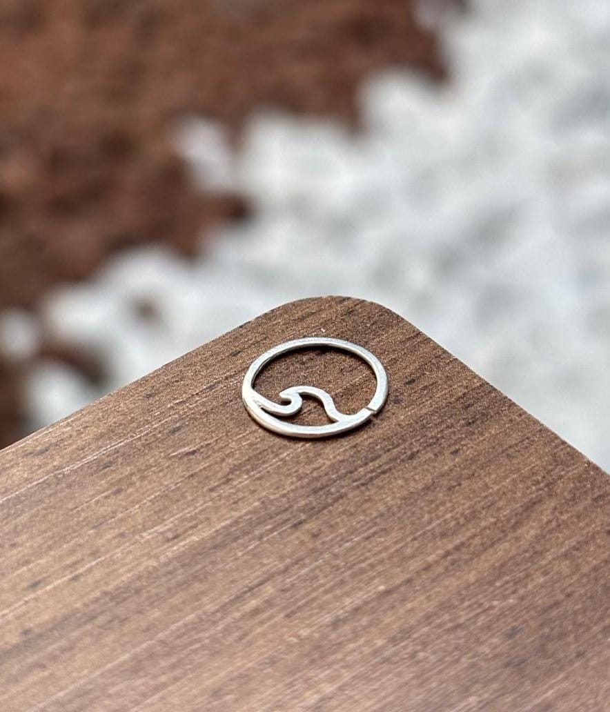 Piercing Argola Torção Onda Prata 925