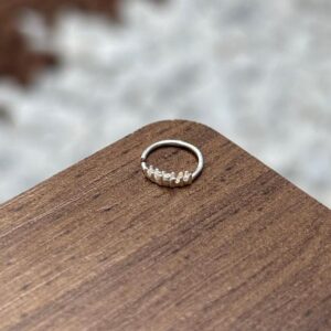 Piercing Helix zircônia prata 925