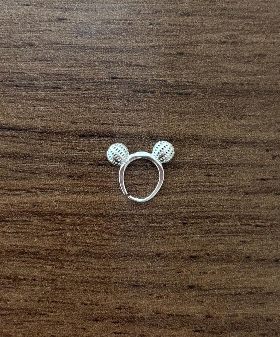 Piercing de prata 925 mickey Pontilhado - Imagem 2