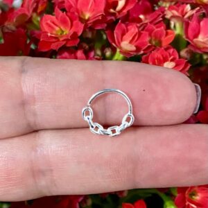 Piercing Argola Elos de Prata 925