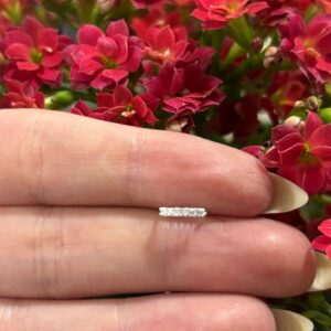 Piercing Argolinha Cravejada Lateral pontudinha - Prata 925