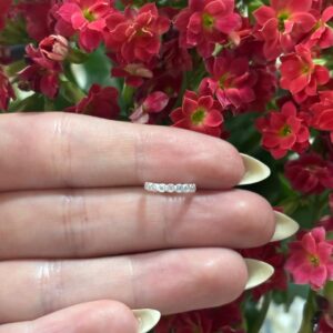 PIERCING ARGOLA ZICORNIA BRANCA PRATA 925