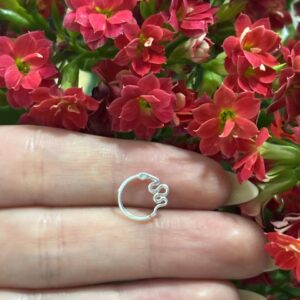 Piercing Daith Cobra Em Prata 925