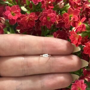 Piercing Argolinha com mini pedra de zircônia-Prata 925