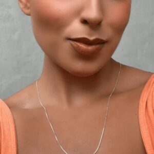 Corrente de prata 925 box chain 8l v22