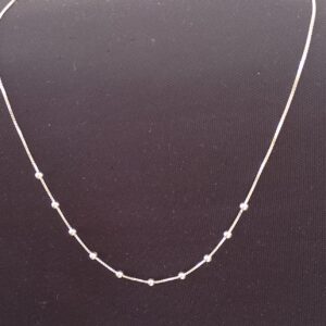 Corrente de prata 925 bolinha veneziana Detalha em elo português | Correntes