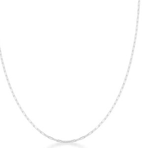 Corrente de prata 925 elo cadeado aberto | Correntes