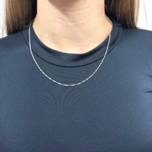 Corrente prata 925 singapura 0,8mm | Correntes