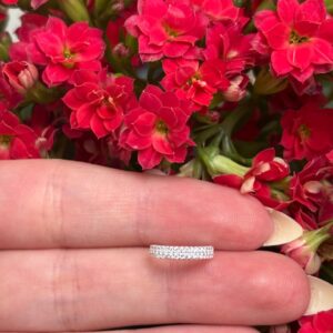 Piercing argola 2 fios cravejada Prata 925 | Piercing