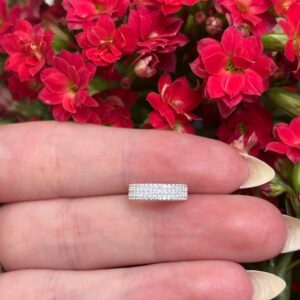 Piercing argola 3 fios cravejada Prata 925 | Piercing