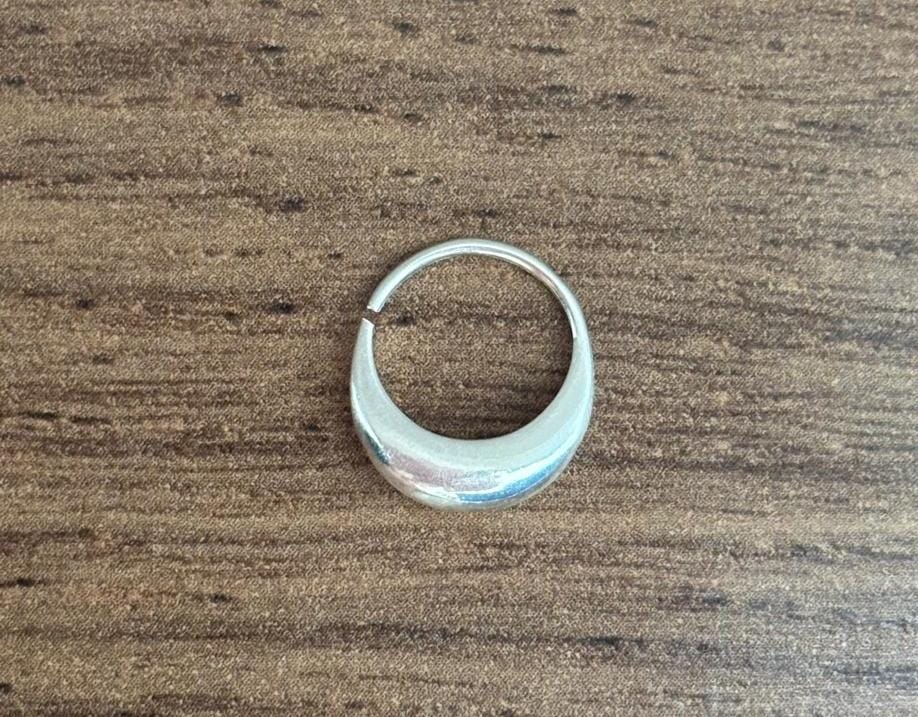 Piercing argola boleada lisa Prata 925 | Piercing