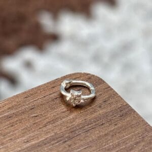 Piercing argola de click estrela Prata 925 | Piercing