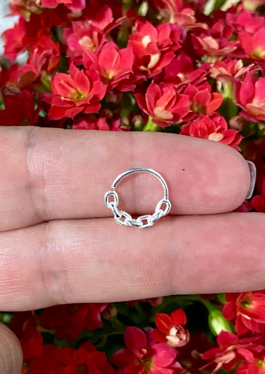 Piercing Argola Elos de Prata 925 | Piercing