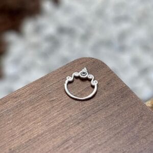 Piercing Argola Indiana Septo 8mm Prata 925 Daith | Piercing