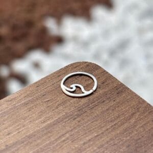 Piercing Argola Torção Onda Prata 925 | Piercing