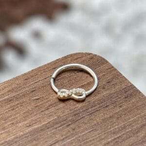 Piercing Daith e Hélix Infinito Prata 925 | Piercing