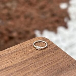 Piercing de Prata 925 Argola Navete Cravejada | Piercing