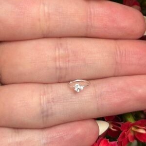 Piercing de Prata 925 Daith Flor Cravejada | Piercing