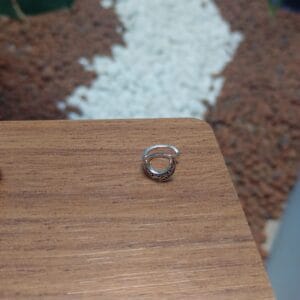 Piercing Fake Lua Aro Duplo Em Prata 925 | Piercing