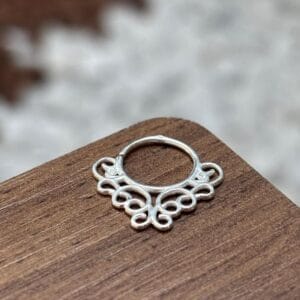 Piercing Indiano Nariz Septo E Helix Prata 925 | Piercing