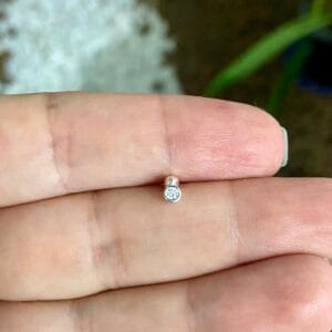 Piercing ponta articulada Ponto de luz Prata 925 | Piercing