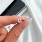 Piercing Prata 925 Hélix Tragus Orelha Cadeado Zircônia Prateado | Piercing