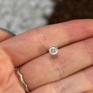 Piercing Prata 925 Ponto de luz 4mm | Piercing