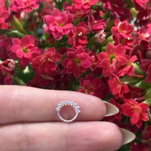 Piercing Torção Cravejado (Hélix) Prata 925 | Piercing