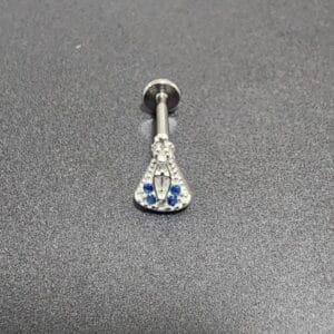 Piercing trágus nossa senhora - prata 925 | Piercing