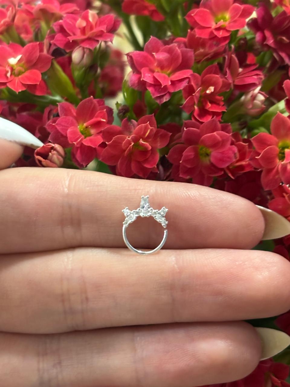 Piercing Zircônia Daith Prata 925 | Piercing