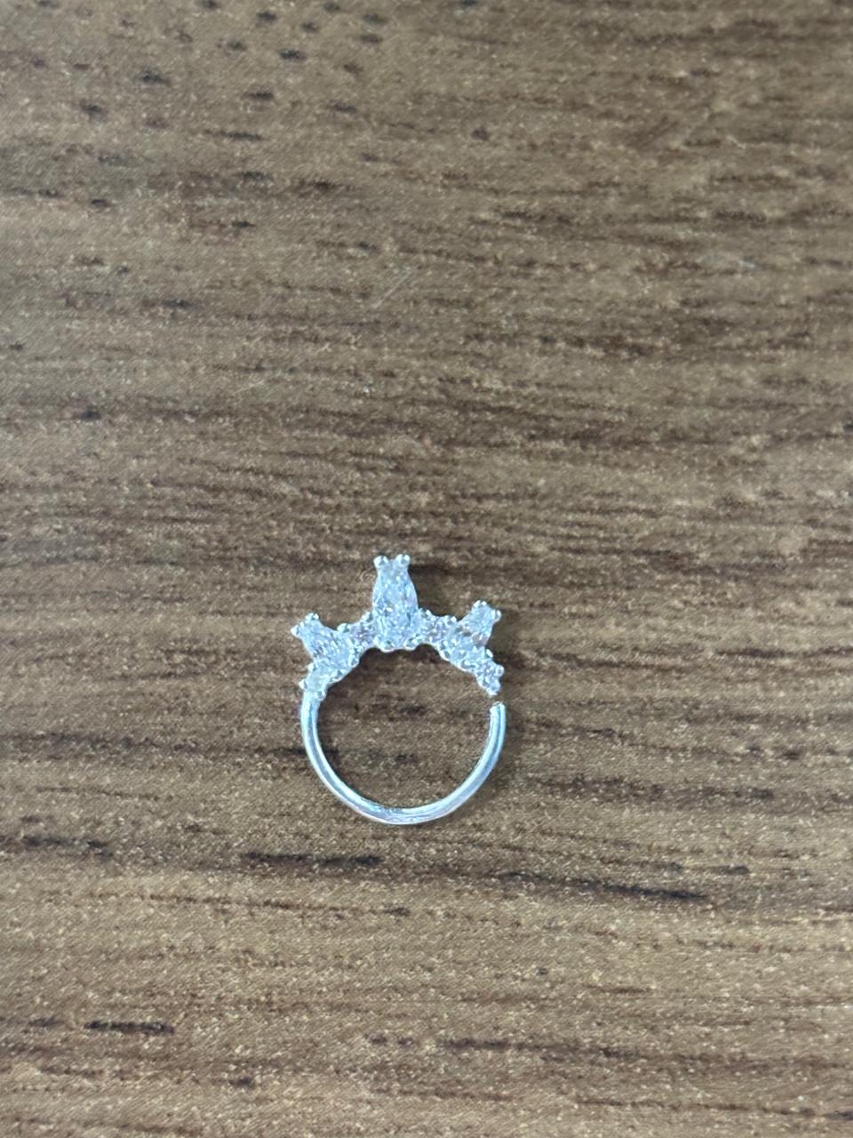 Piercing Zircônia Daith Prata 925 | Piercing