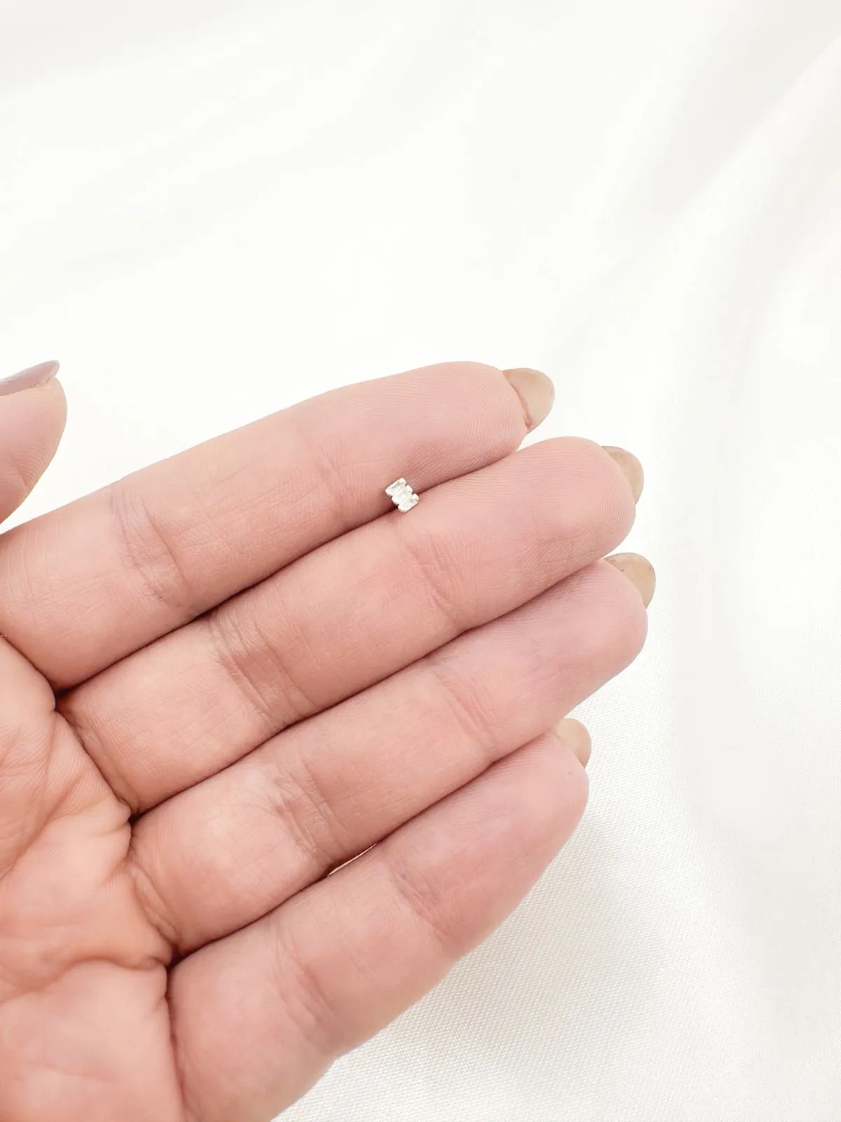 Piercing Três Pedrinhas para Tragus Prata 925