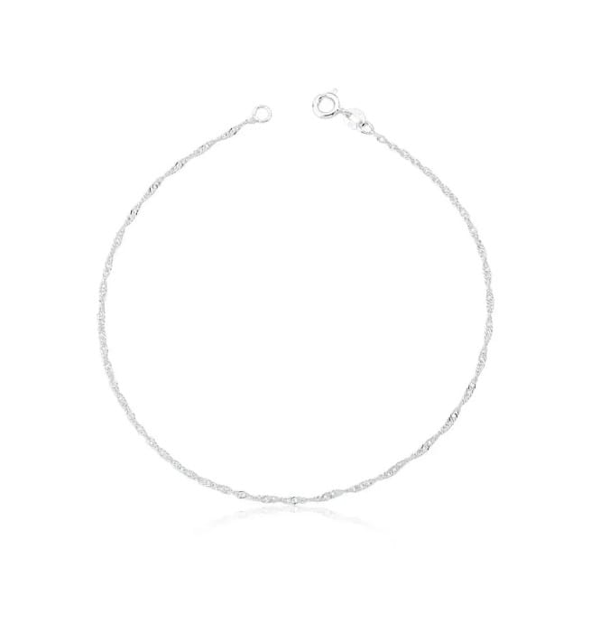 Pulseira de prata 925 singapura fio 20 | Pulseiras