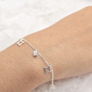 Pulseira-de-prata-925-com-pingente-ponto-de-luz-e-estrela-4-pontas